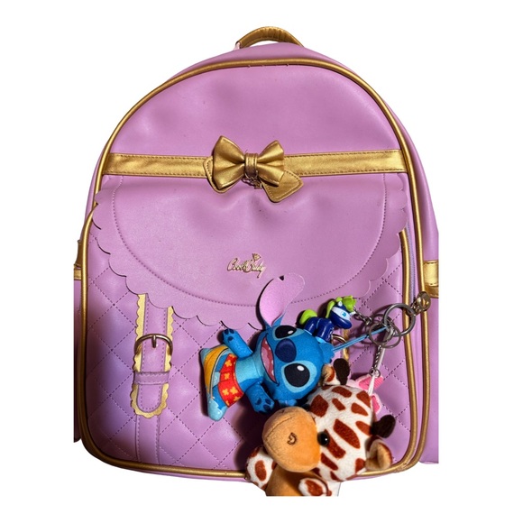 cool Baby Other - Girls Pink and Gold Backpack (Key chains not included)